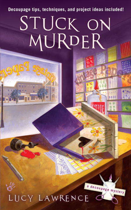 Book cover of Stuck on Murder (Decoupage Mystery #1)