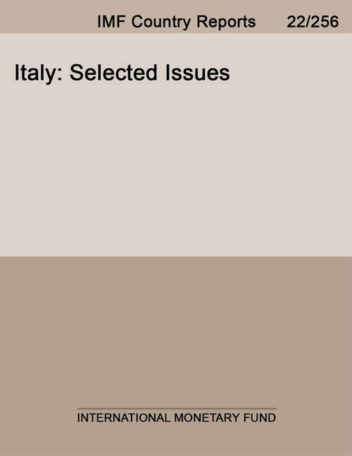 Book cover of Italy: Selected Issues (Imf Staff Country Reports: Country Report No. 14/284)