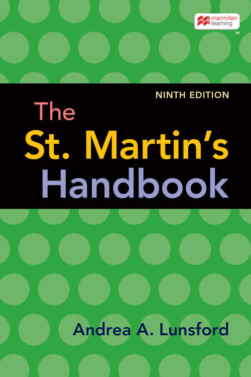 The St. Martin's Handbook: (custom Edition Central Texas College)
