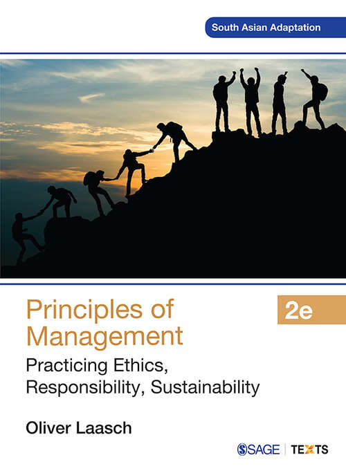 Book cover of Principles of Management: Practicing Ethics, Responsibility, Sustainability