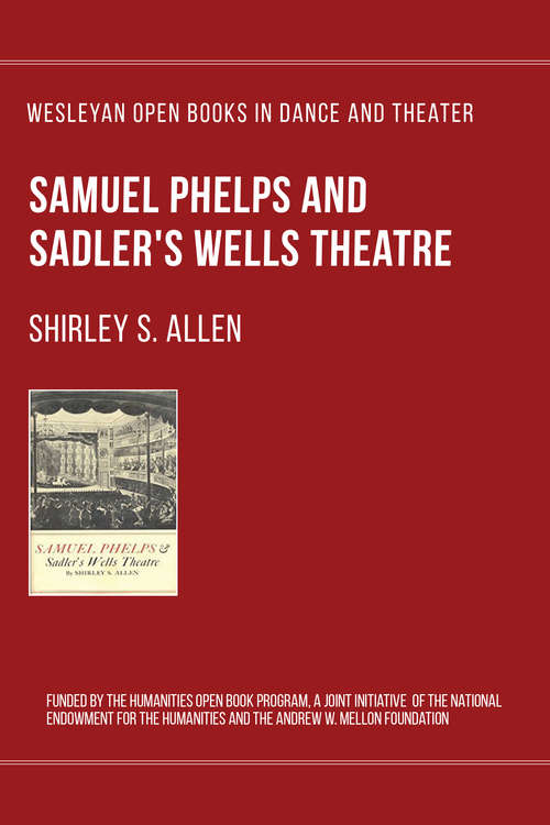 Book cover of Samuel Phelps and Sadler's Wells Theatre