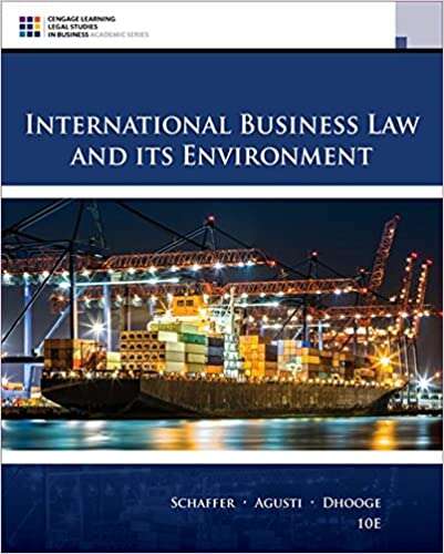 Book cover of International Business Law and Its Environment: Tenth Edition (Tenth Edition) (Mindtap Course List Series)