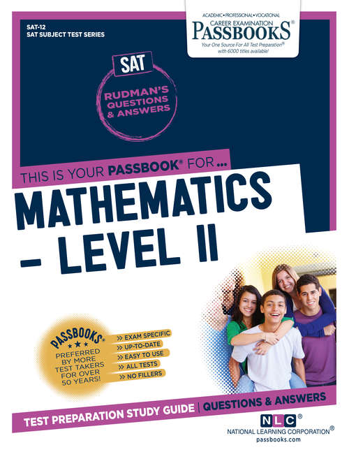 Book cover of MATHEMATICS - LEVEL II: Passbooks Study Guide (College Board SAT Subject Test Series)
