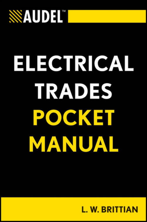 Book cover of Audel Electrical Trades Pocket Manual