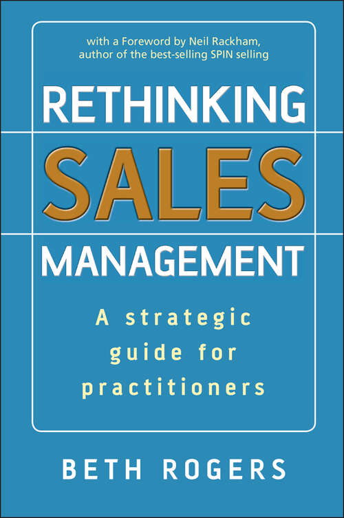 Book cover of Rethinking Sales Management
