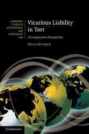 Book cover of Vicarious Liability in Tort: A Comparative Perspective