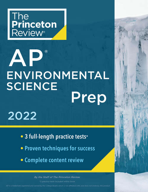 Book cover of Princeton Review AP Environmental Science Prep, 2022: Practice Tests + Complete Content Review + Strategies & Techniques (College Test Preparation)