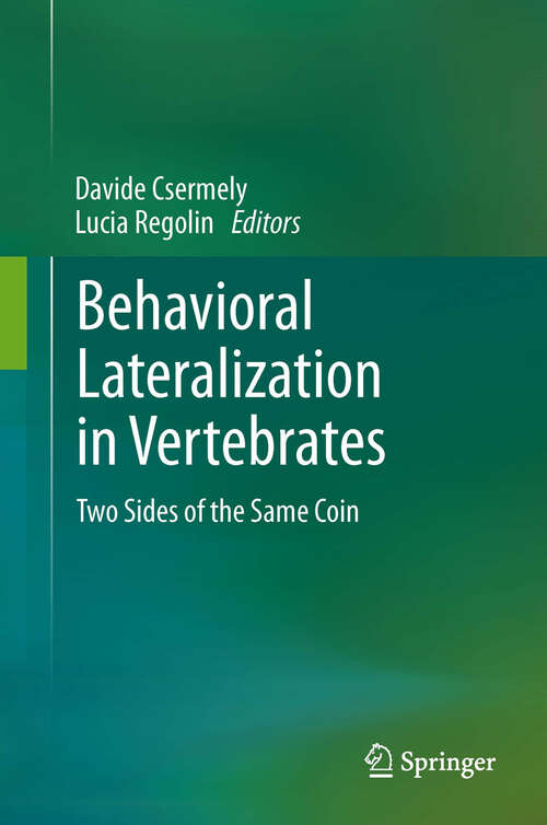 Book cover of Behavioral Lateralization in Vertebrates