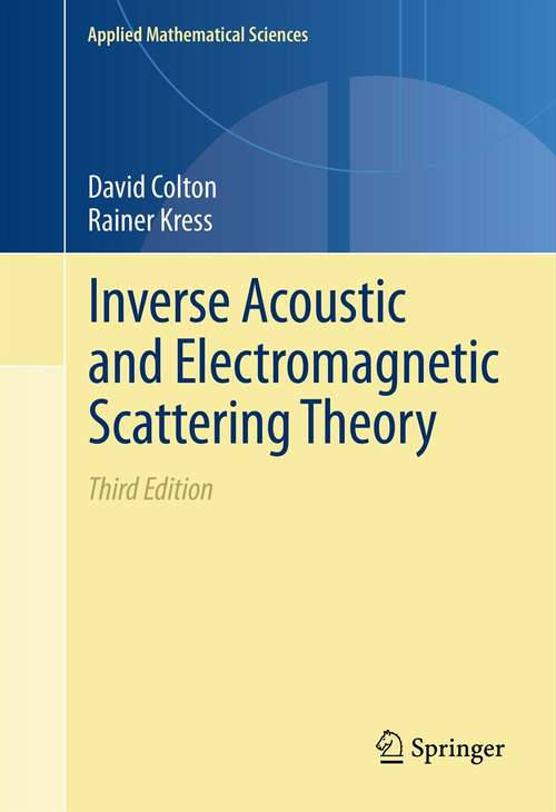 Book cover of Inverse Acoustic and Electromagnetic Scattering Theory