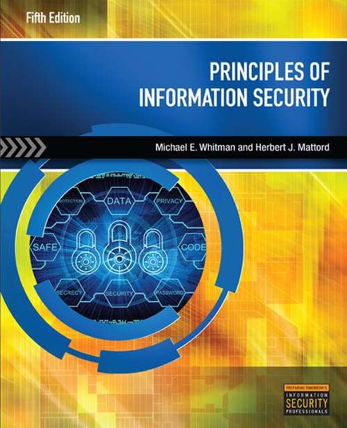 Book cover of Principles of Information Security