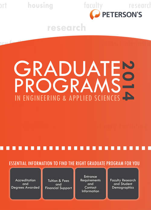 Book cover of Graduate Programs in Engineering & Applied Sciences 2011 (Grad 5)