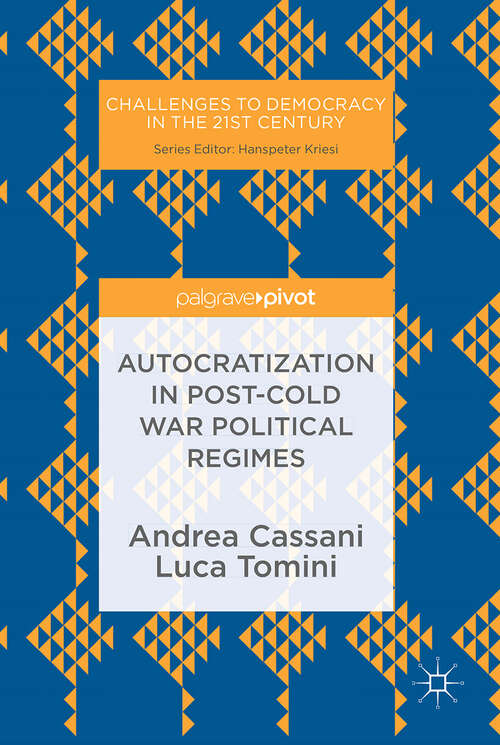 Book cover of Autocratization in post-Cold War Political Regimes (Challenges to Democracy in the 21st Century)