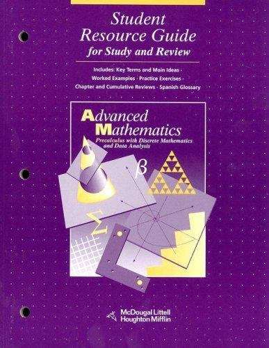 Advanced Mathematics Precalculus With Discrete Mathematics And Data Analysis