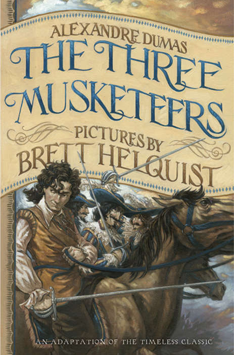 Book cover of The Three Musketeers (illustrated young readers' edition)