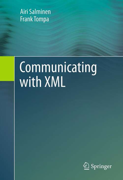 Book cover of Communicating with XML