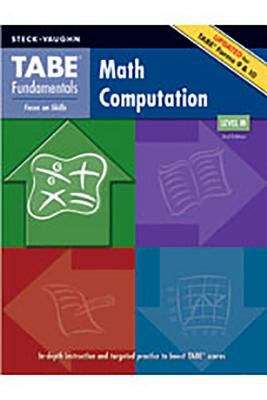 Book cover of TABE Fundamentals: Math Computation, Level M (2nd edition)