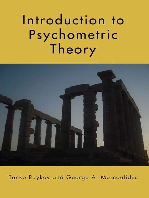 Book cover of Introduction to Psychometric Theory