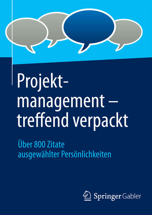 Book cover of Projektmanagement - treffend verpackt
