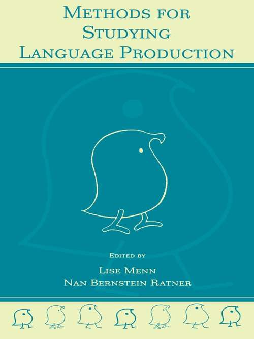 Methods for Studying Language Production