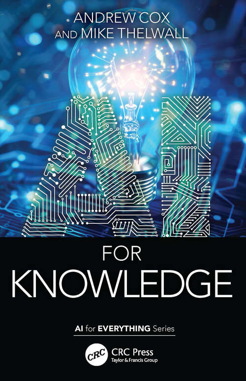 Book cover of AI for Knowledge (1) (AI for Everything)