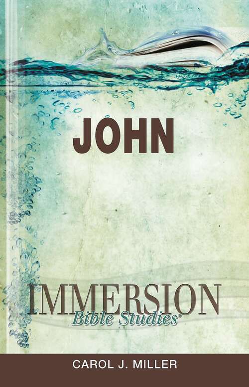 Book cover of Immersion Bible Studies | John