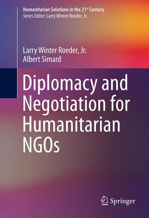 Book cover of Diplomacy and Negotiation for Humanitarian NGOs