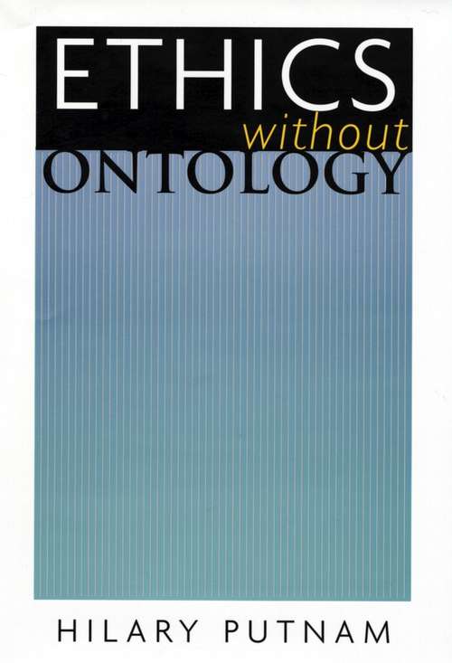 Book cover of Ethics without Ontology