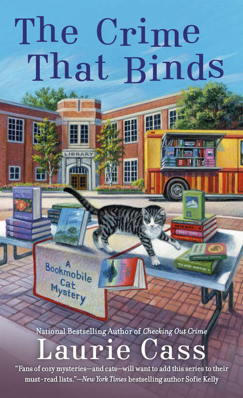 Book cover of The Crime That Binds (A Bookmobile Cat Mystery #10)