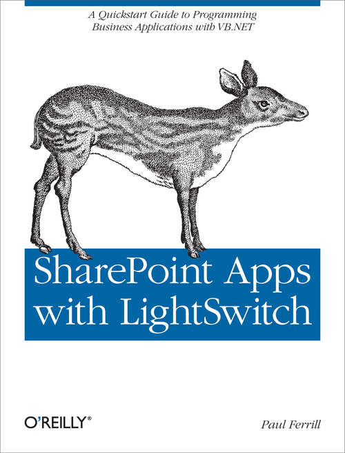 Book cover of SharePoint Apps with LightSwitch