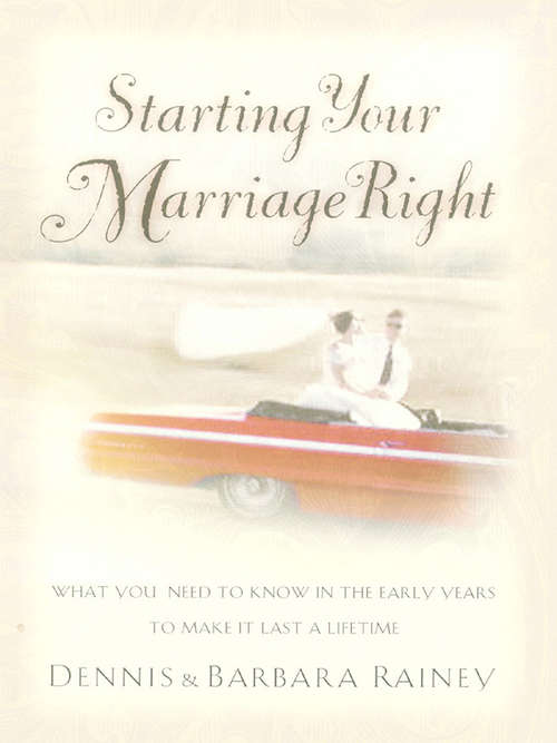 Book cover of Starting Your Marriage Right