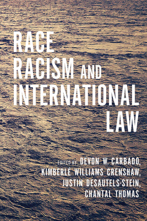 Book cover of Race, Racism, and International Law (1)