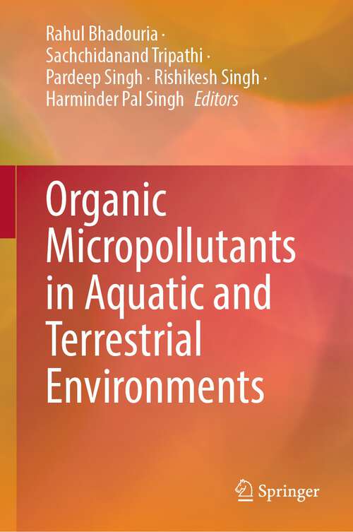 Book cover of Organic Micropollutants in Aquatic and Terrestrial Environments (2024)