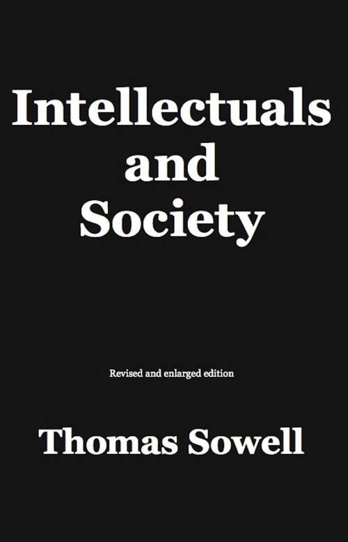 Book cover of Intellectuals and Society