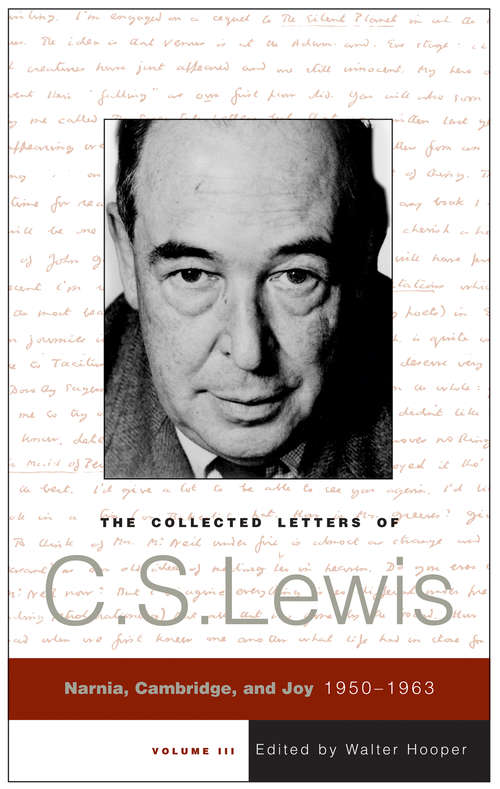 Book cover of The Collected Letters of C.S. Lewis, Volume 1