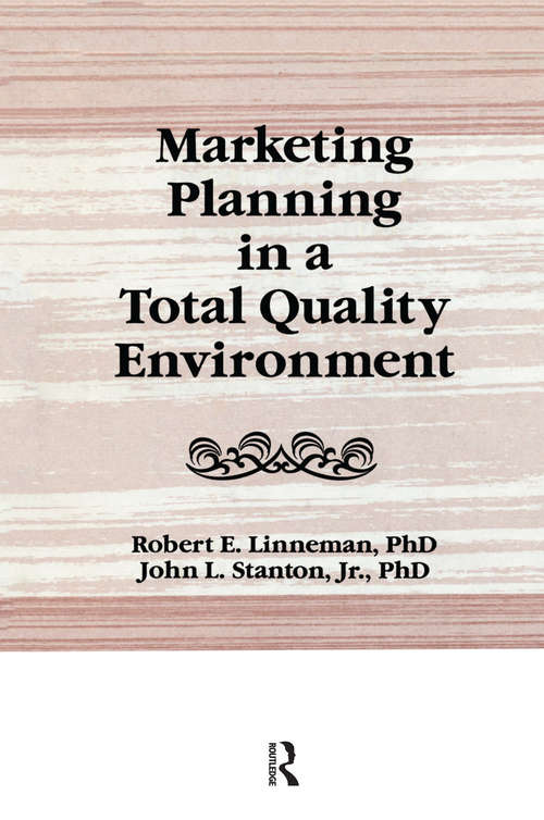 Marketing Planning in a Total Quality Environment