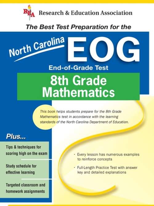 Book cover of North Carolina EOG Grade 8 Math