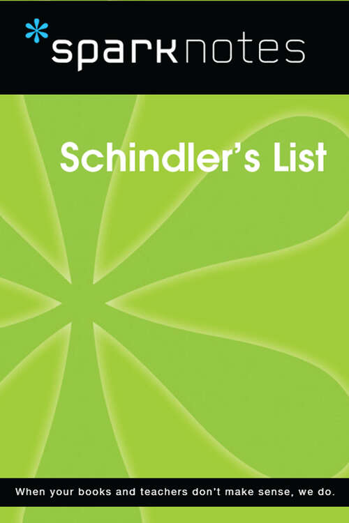 Book cover of Schindler's List (SparkNotes Film Guide)