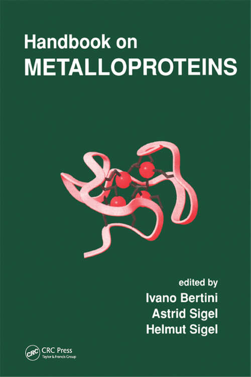 Book cover of Handbook on Metalloproteins (1)