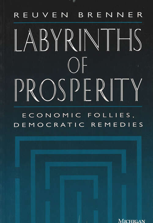 Book cover of Labyrinths of Prosperity: Economic Follies, Democratic Remedies