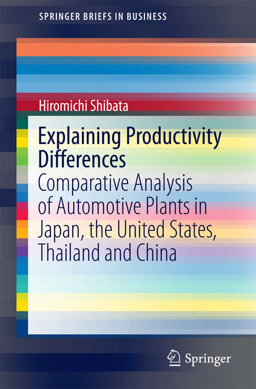 Book cover of Explaining Productivity Differences
