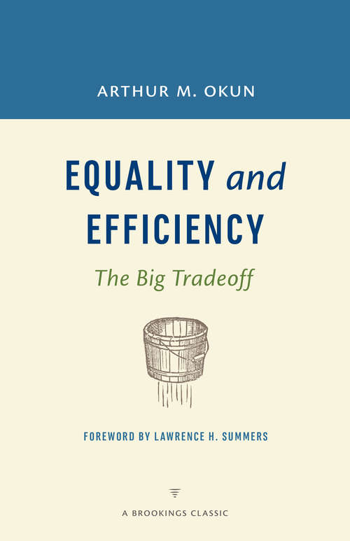 Book cover of Equality and Efficiency