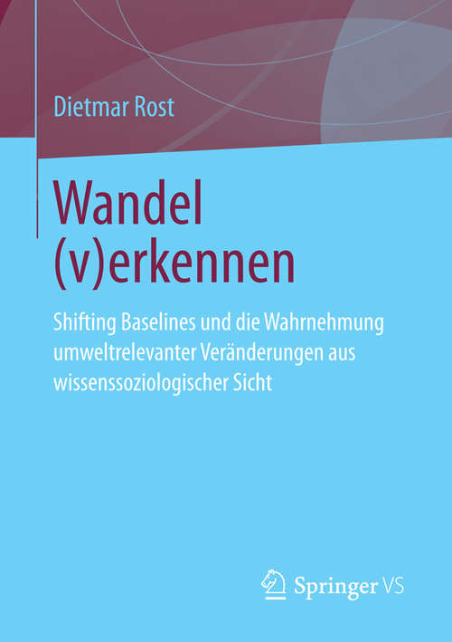 Book cover of Wandel (v)erkennen