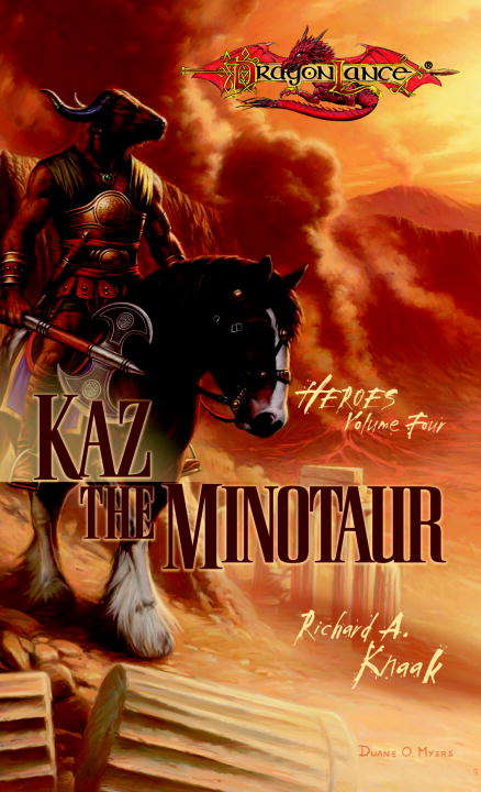 Book cover of Kaz the Minotaur (Dragonlance: Heroes II #1)