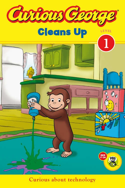 Book cover of Curious George Cleans Up