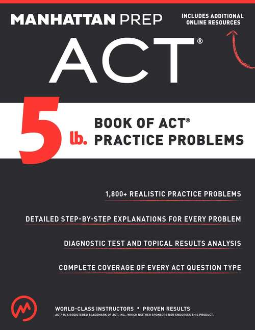 Book cover of 5 lb. Book of ACT Practice Problems