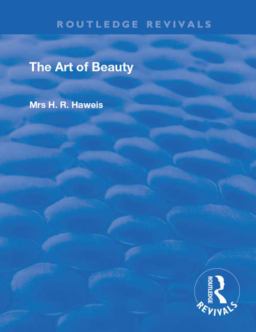 Book cover of The Art of Beauty (Routledge Revivals)