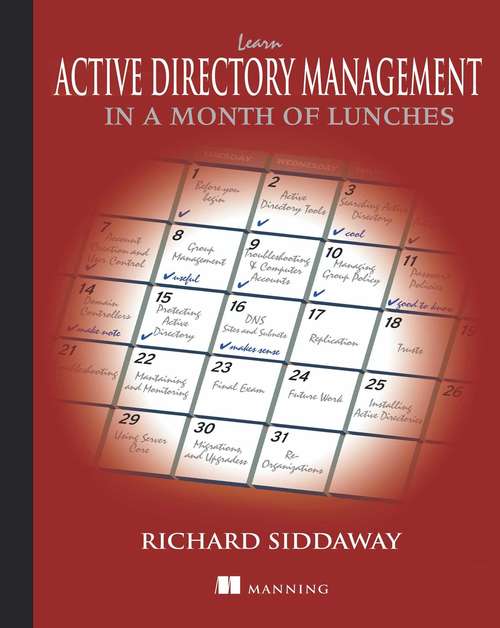 Book cover of Learn Active Directory Management in a Month of Lunches