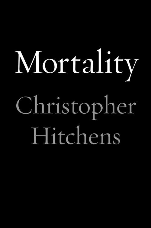 Book cover of Mortality