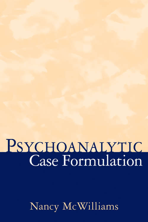 Book cover of Psychoanalytic Case Formulation