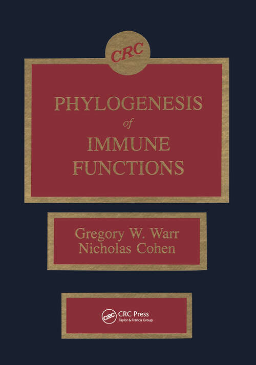 Book cover of Phylogenesis of Immune Functions (1)